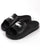 Lacoste Logo Print Serve Slide 2.0 Black/White