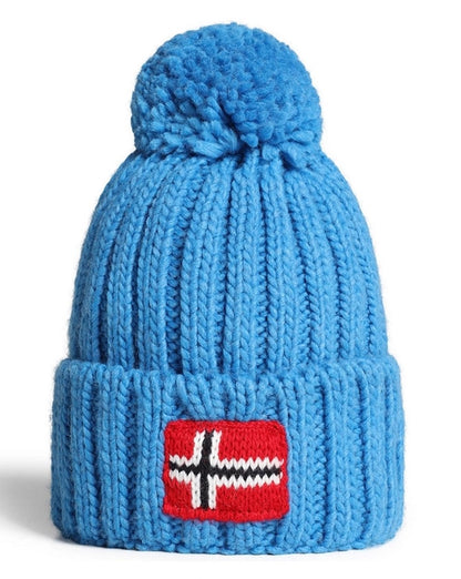 Napapijri Semiury Bommelmütze Blauer Saphir