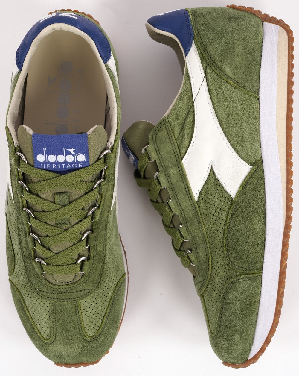 Diadora Equipe Wildleder SW Heritage Trainer Iguana Green