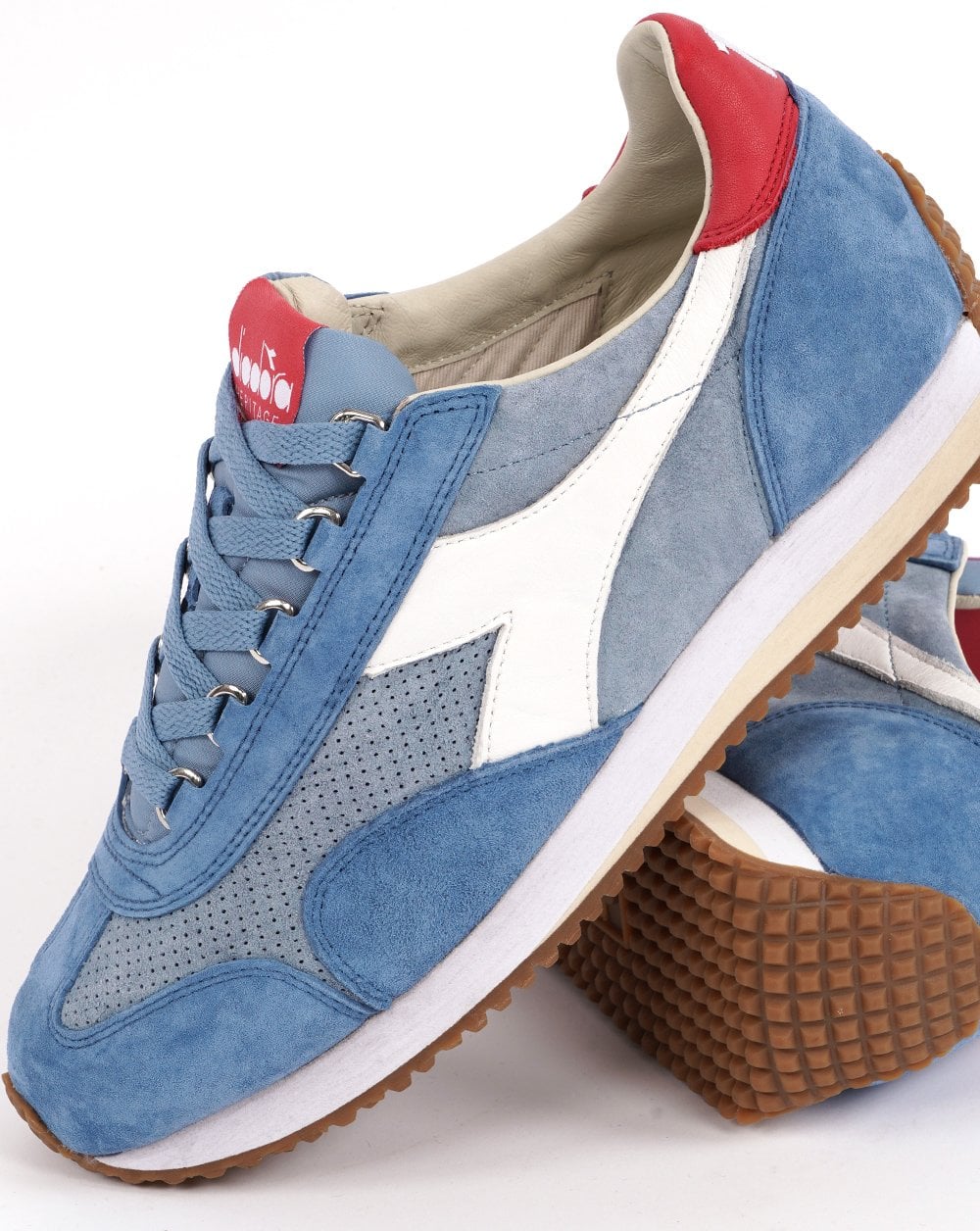 Diadora Equipe Wildleder SW Trainer Himmelblau