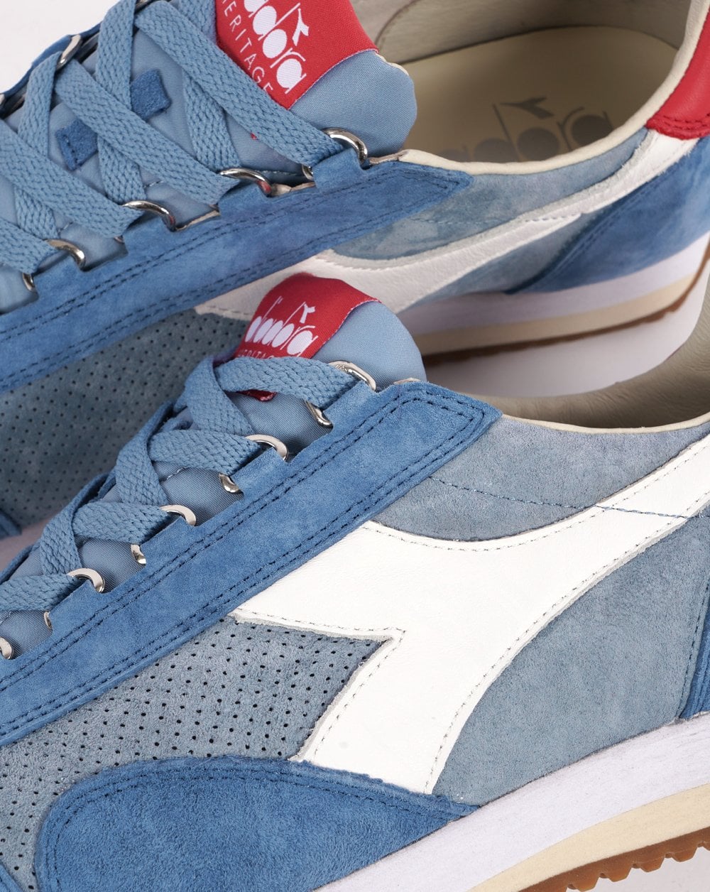 Diadora Equipe Wildleder SW Trainer Himmelblau
