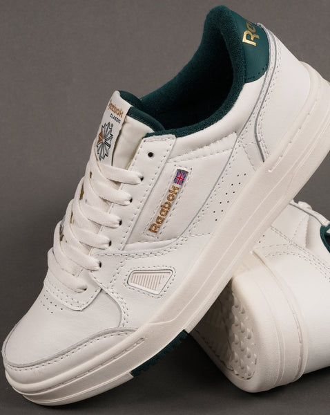 Reebok LT Court Trainers Chalk/Green