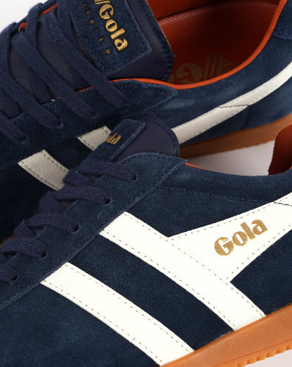 Gola Harrier Wildleder-Sneaker Marineblau/Off-White/Orange