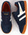 Gola Harrier Suede Trainer Navy / Off White / Orange