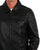 Gabicci Vintage Collared Leather Jacket Black