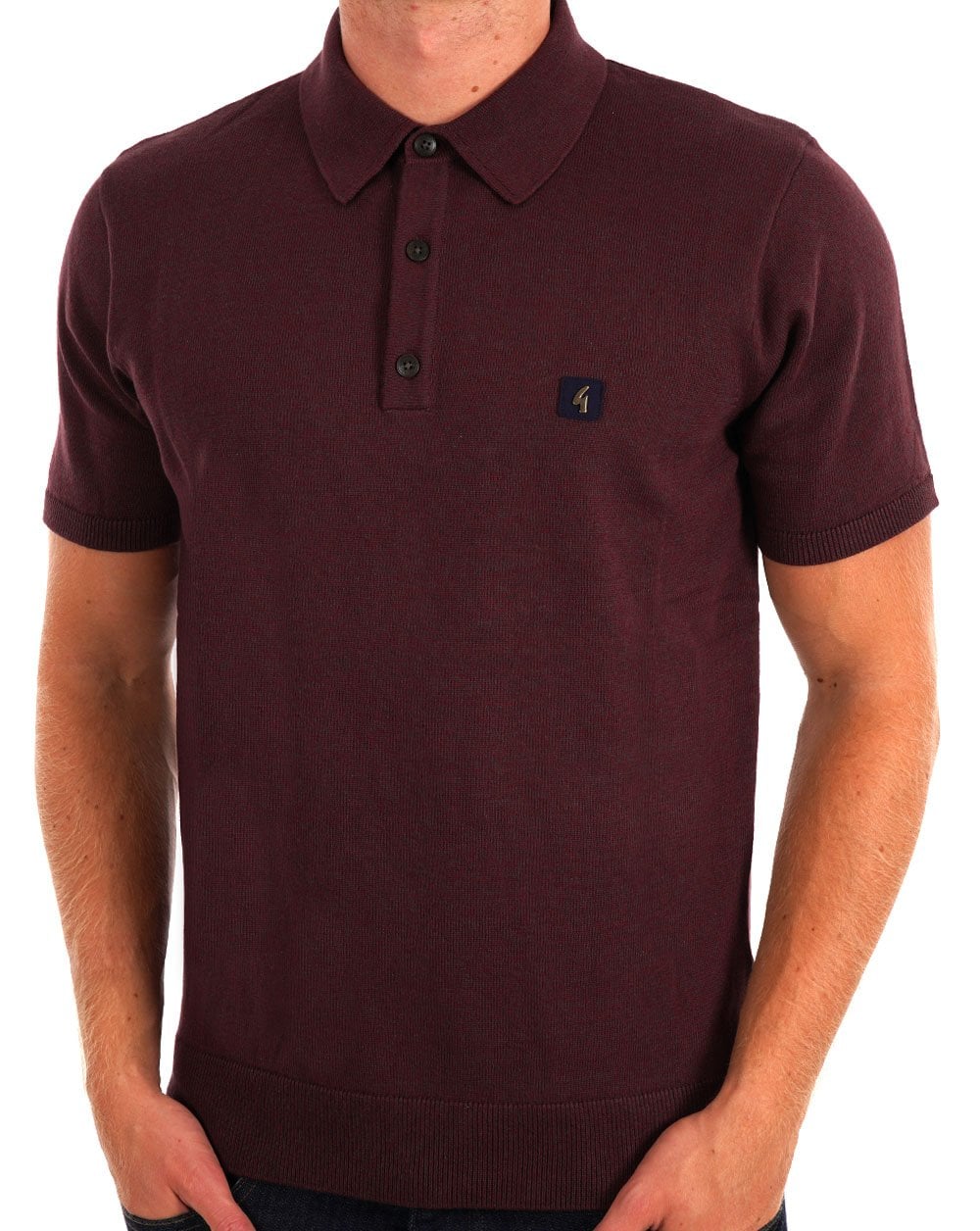 Gabicci Vintage Jackson Strickpolo Beere