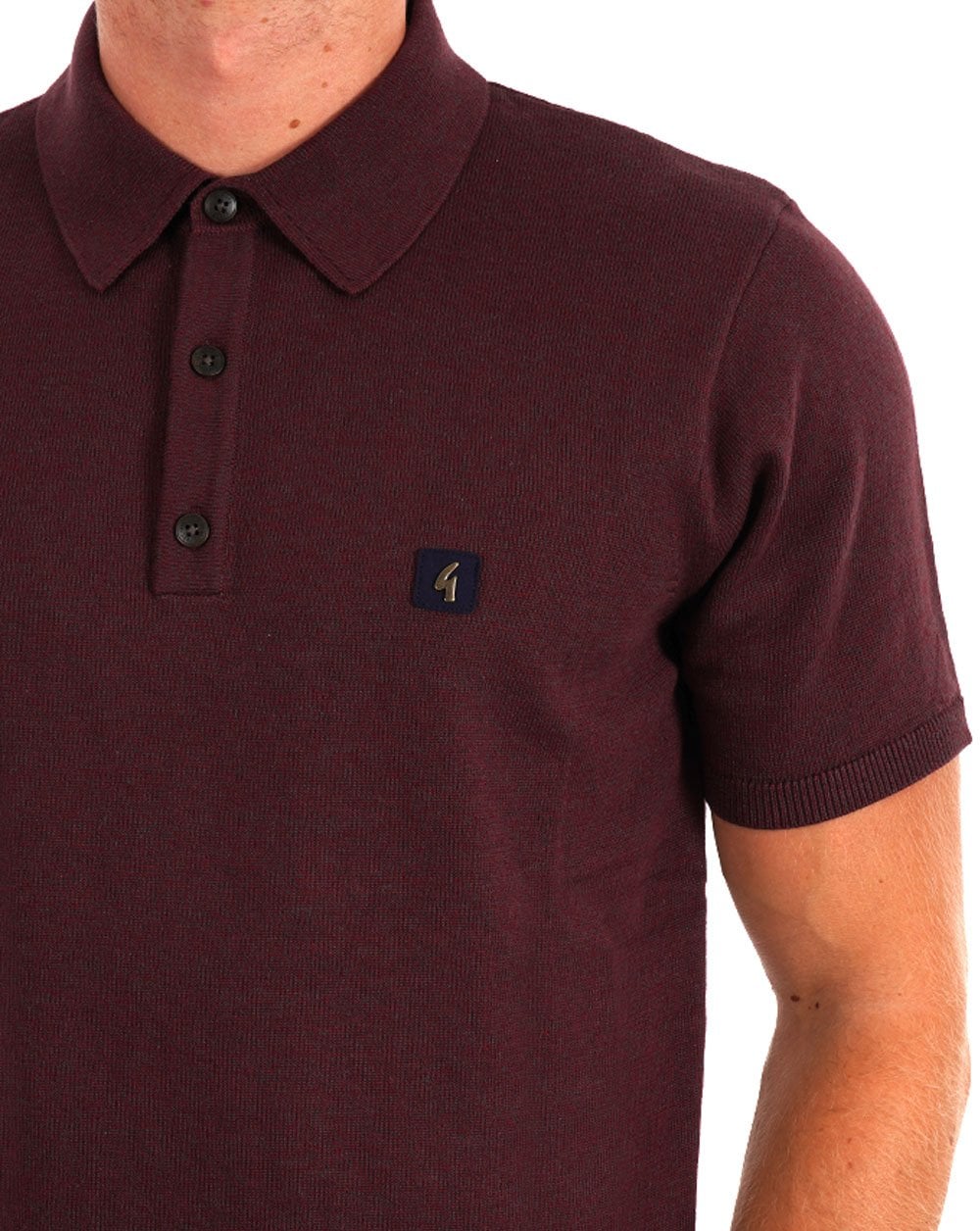 Gabicci Vintage Jackson Strickpolo Beere