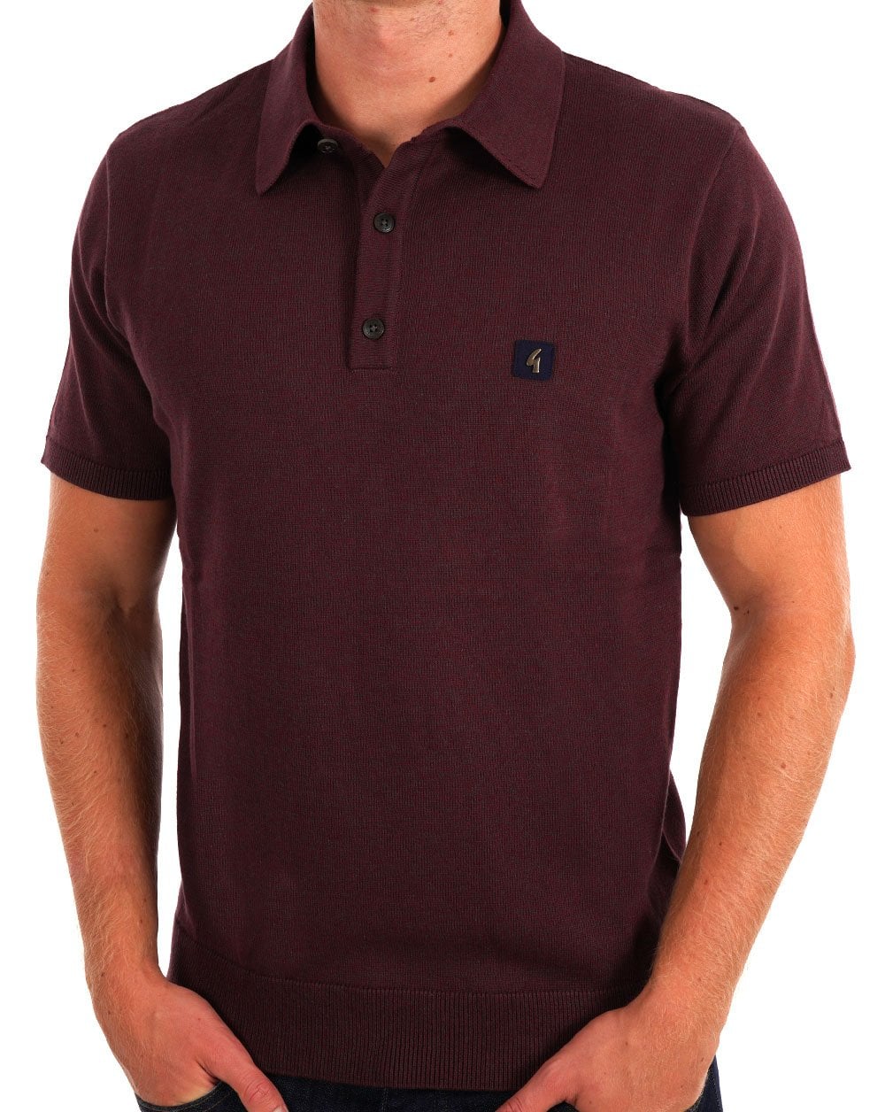 Gabicci Vintage Jackson Strickpolo Beere