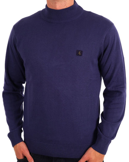 Gabicci Vintage Duke Rollkragenpullover Storm Blue