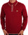 Gabicci Vintage Lineker Tipped Polo Cherry