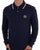 Sergio Tacchini Tipped LS Polo Shirt Navy Blue