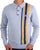 Gabicci Vintage Soda LS Knit Polo Sky