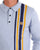 Gabicci Vintage Soda LS Knit Polo Sky