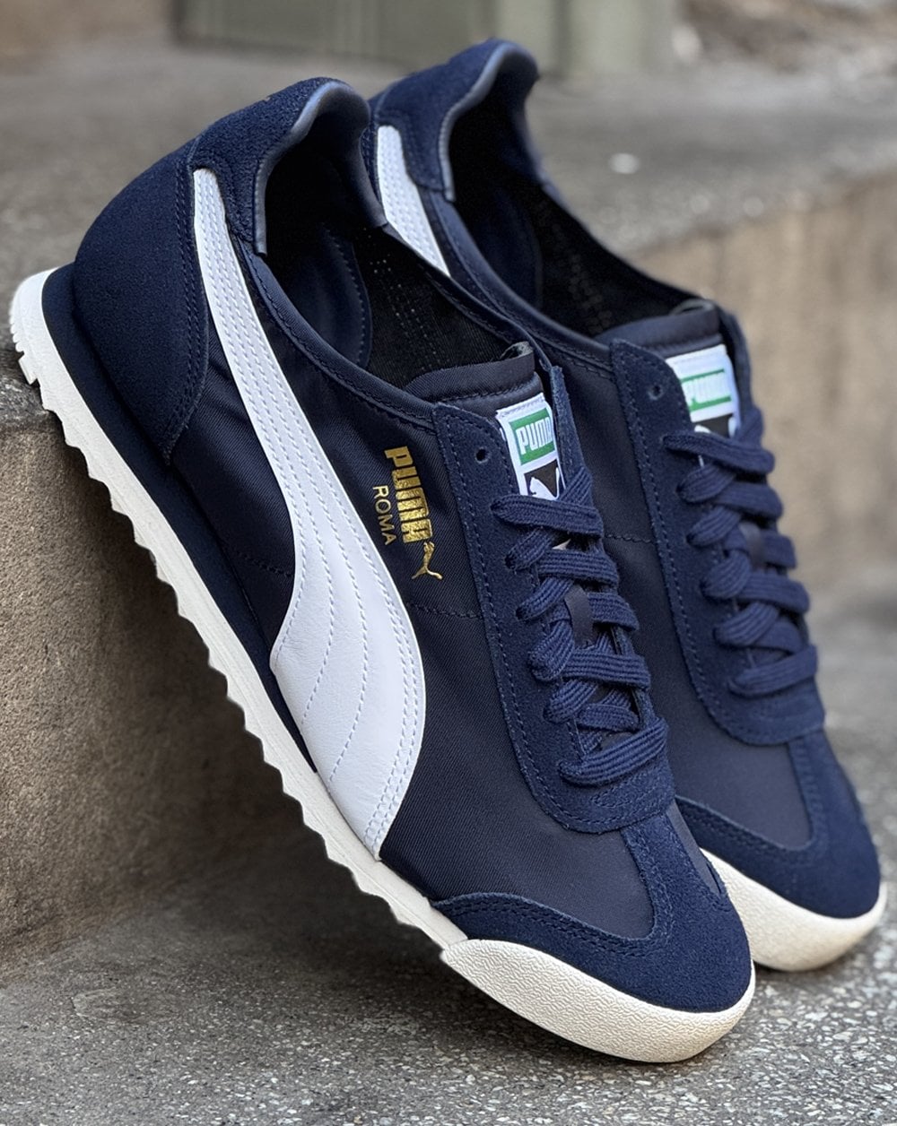 Puma Roma Sneaker, Marineblau/Weiß, exklusiv