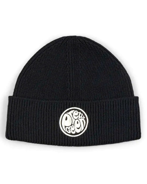 Pretty Green Logo Knit Beanie Black