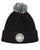 Pretty Green Live Forever Bobble Hat Black