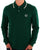 Sergio Tacchini Tipped Long Sleeve Polo Shirt Rainforest Green