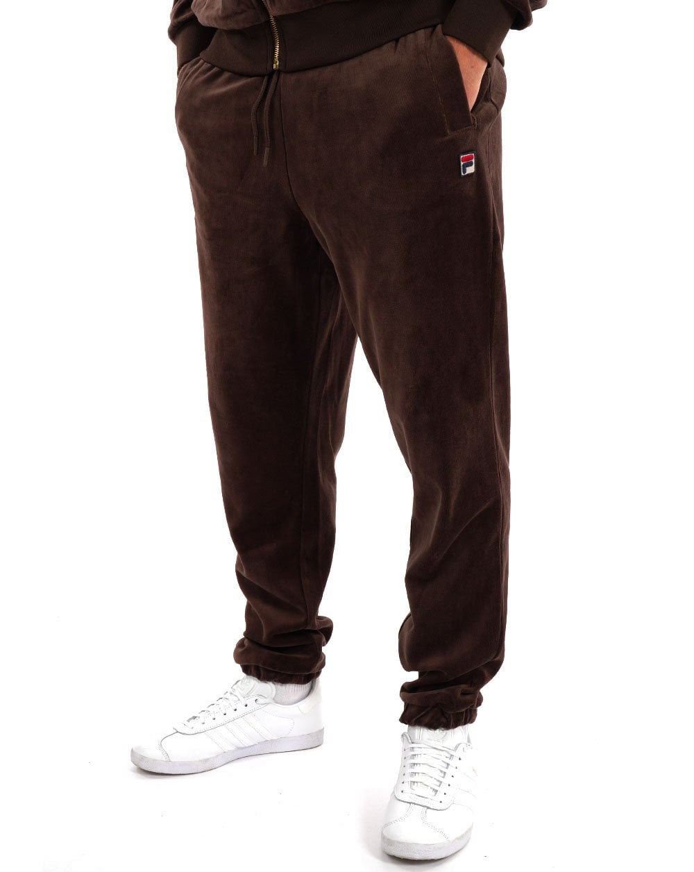 Fila Vintage Premium Velours Trainingshose Braun