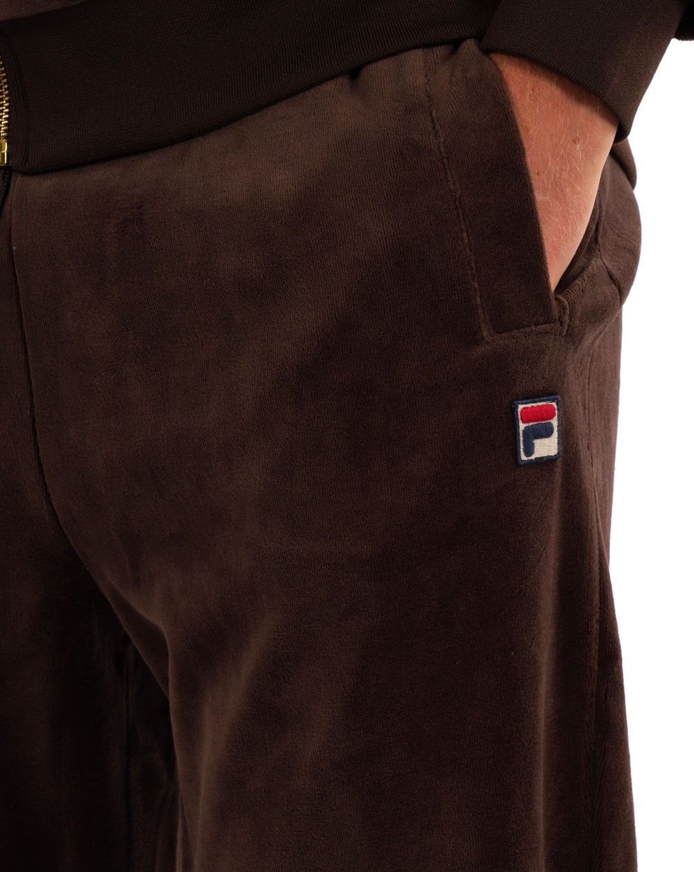 Fila Vintage Premium Velours Trainingshose Braun