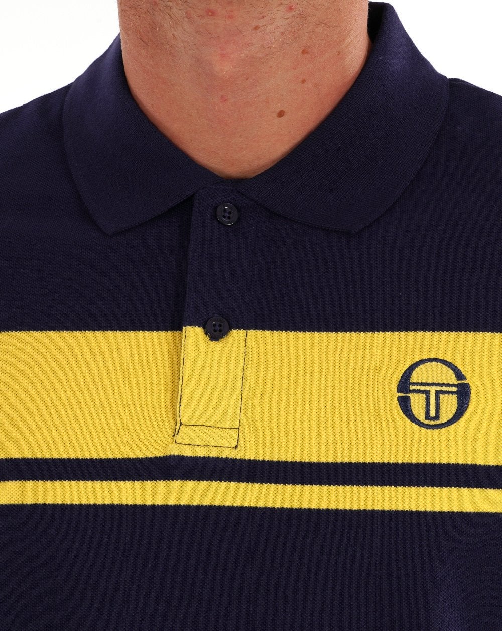 Sergio Tacchini Young Line Poloshirt Marineblau/Gelb