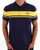Sergio Tacchini Young Line Polo Shirt Navy Blue/Yellow