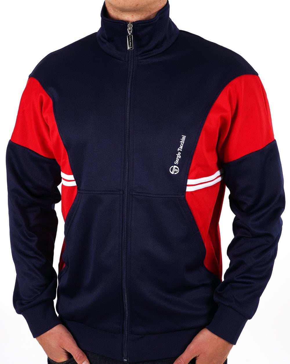 Sergio Tacchini Blow Trainingsjacke Marineblau/Rot