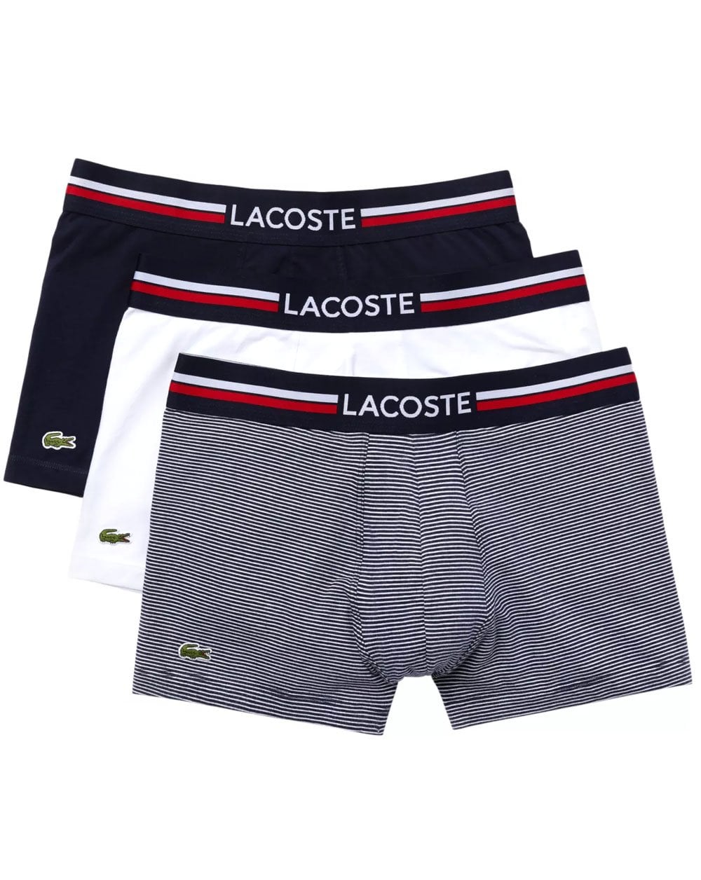 Lacoste Dreierpack Boxershorts Marineblau/Weiß