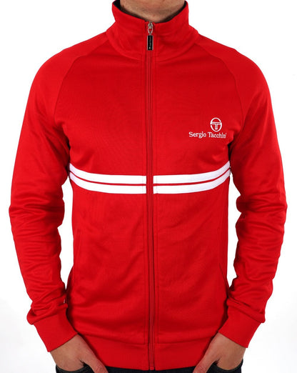 Sergio Tacchini Dallas Trainingsjacke Rot Weiß