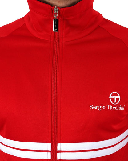 Sergio Tacchini Dallas Trainingsjacke Rot Weiß