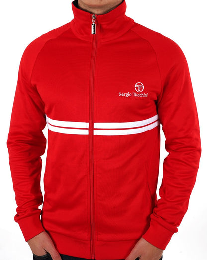 Sergio Tacchini Dallas Trainingsjacke Rot Weiß