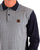 Trojan Houndstooth Long Sleeve Polo Navy