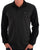 Trojan Houndstooth Long Sleeve Polo Black