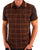 Trojan Check Panel Polo Chocolate