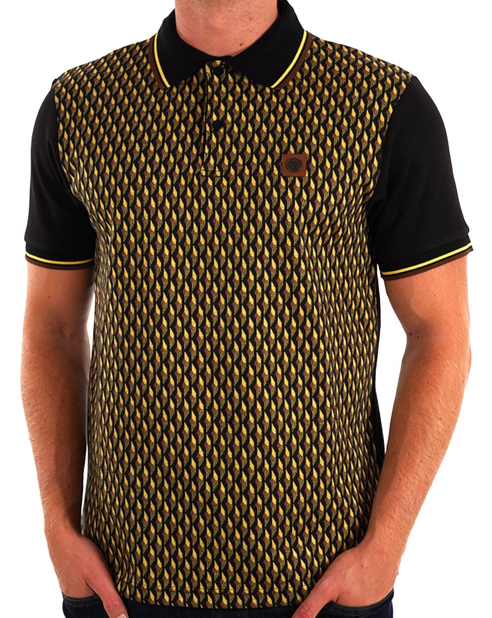 Trojan Deco Panel Polo Schwarz