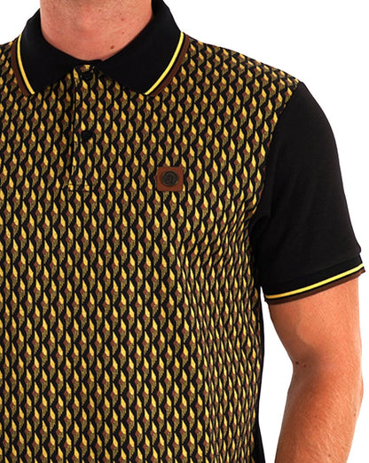 Trojan Deco Panel Polo Schwarz