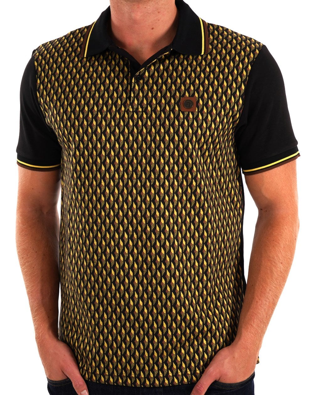 Trojan Deco Panel Polo Schwarz