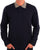Aquascutum Club Check Collar LS Polo Navy