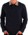 Aquascutum Club Check Collar LS Polo Navy