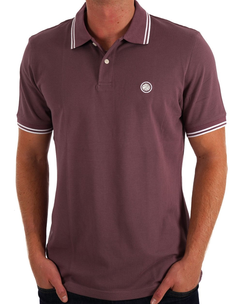 Pretty Green Barton Poloshirt Dunkelviolett