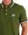Pretty Green Live Forever Tipped Polo Green