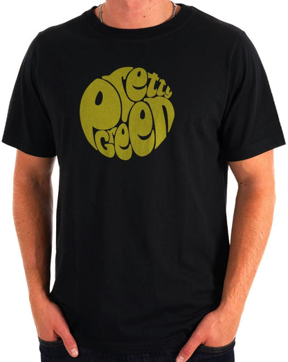 Pretty Green T-Shirt zum 15. Jahrestag Gillespie Logo Schwarz
