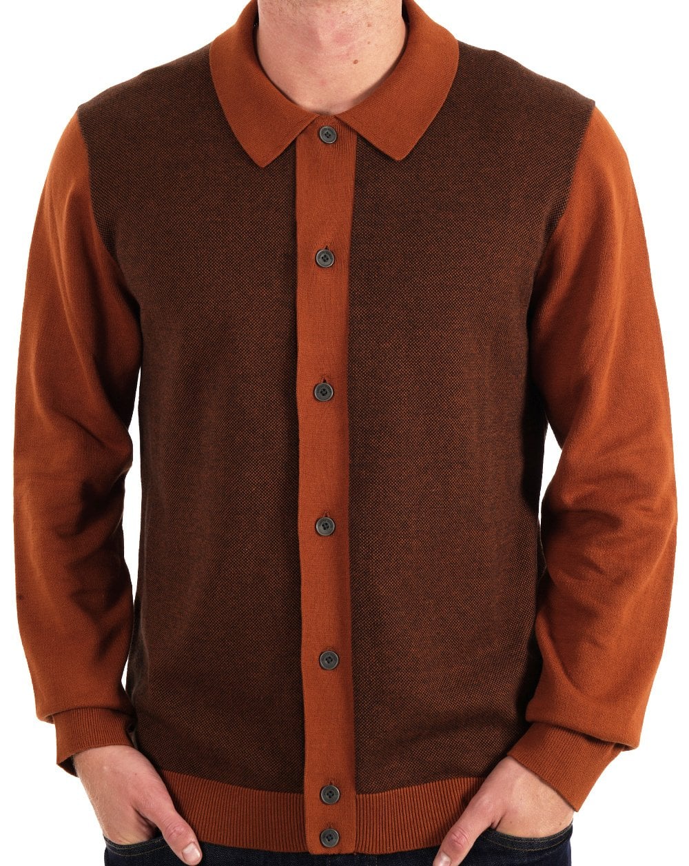 Pretty Green Roxy Strickshirt Orange