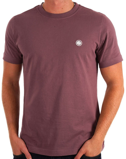 Pretty Green Mitchell T-Shirt Dunkelviolett