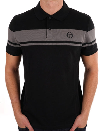 Sergio Tacchini Young Line Poloshirt Schwarz - Grau