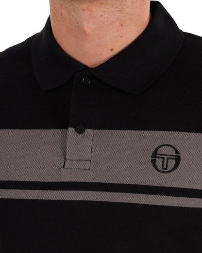 Sergio Tacchini Young Line Poloshirt Schwarz - Grau