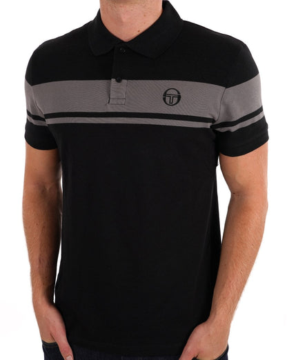 Sergio Tacchini Young Line Poloshirt Schwarz - Grau