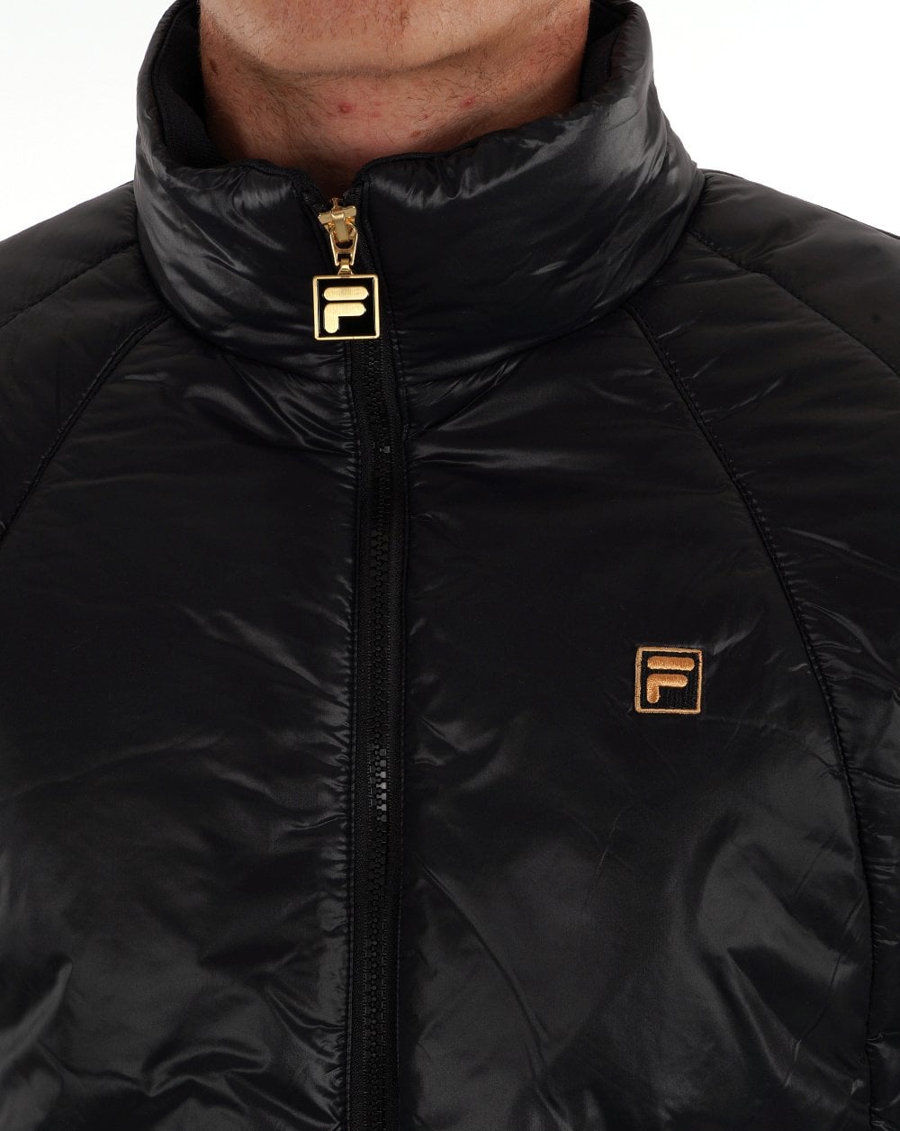Fila Gold Matera Wattierte Jacke Schwarz