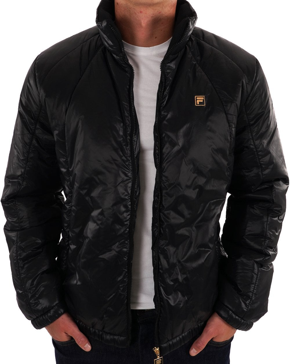 Fila Gold Matera Wattierte Jacke Schwarz