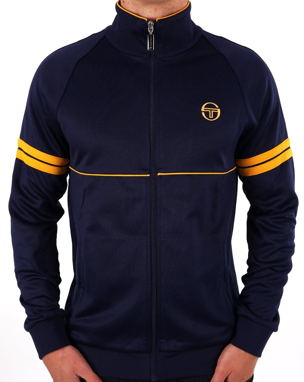 Sergio Tacchini Star Track Top Navy Old Gold