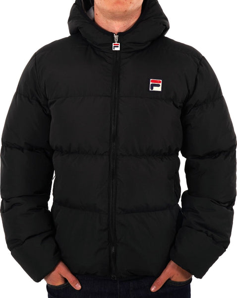 Fila Vintage Harry Puffer Jacket Black/Sharkskin